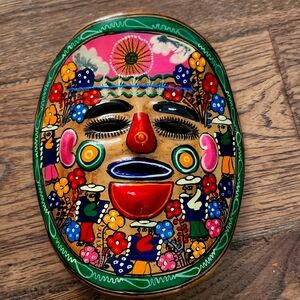 Mexican Terracotta Wall art Face mask